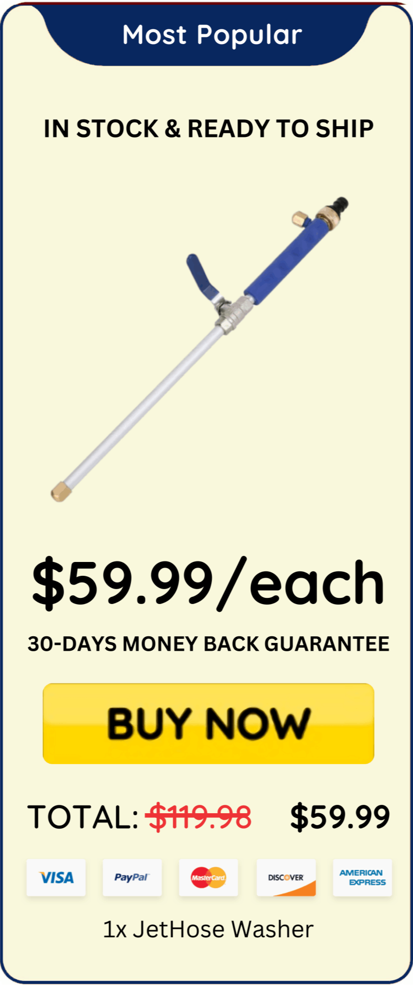  JetHose Washer offer price 