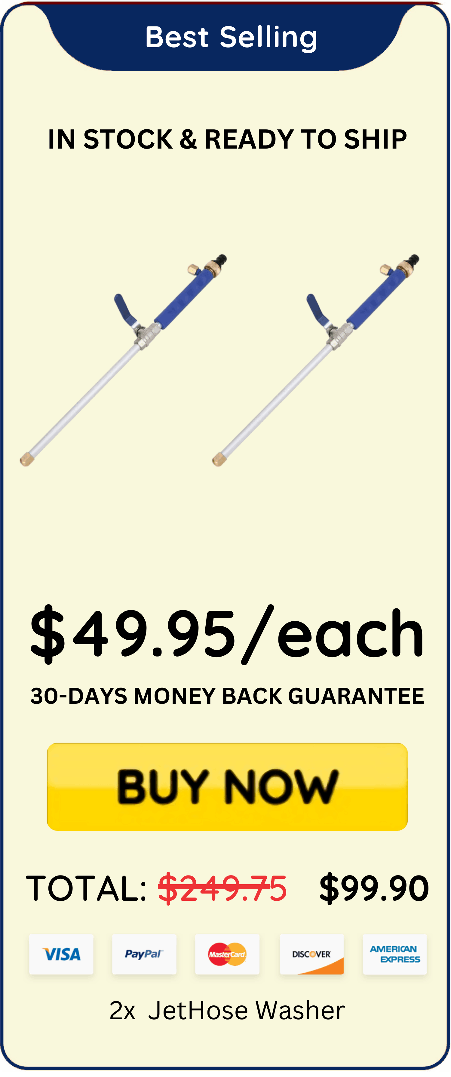  JetHose Washer offer price 