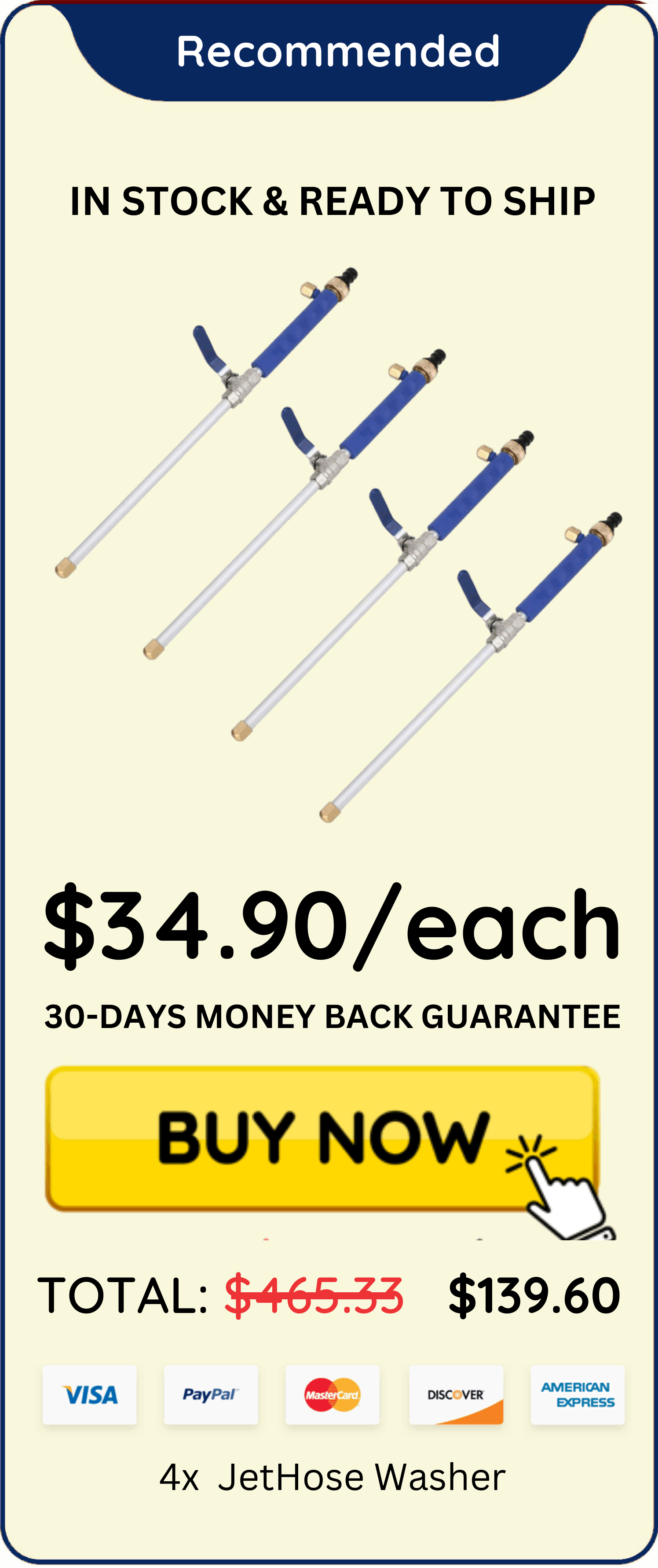  JetHose Washer offer price 